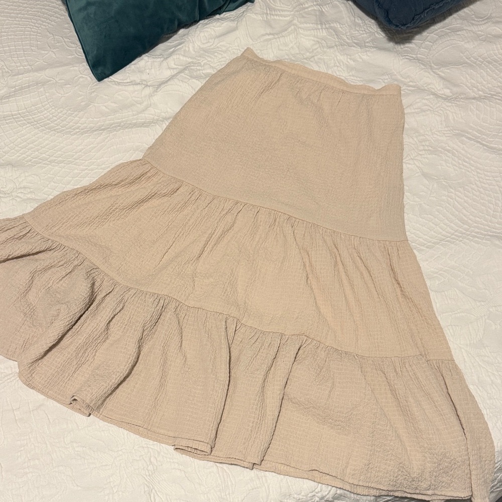 Urban Outfitters Cream A-Line Skirt